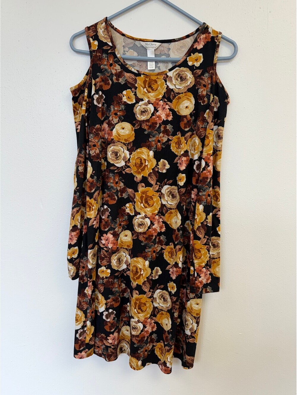 Ma Cherie Maternity Floral Cold Shoulder Dress Size S